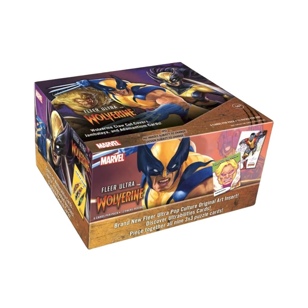 2024 Upper Deck MARVEL Fleer Ultra Wolverine Hobby Box (12 packs ...