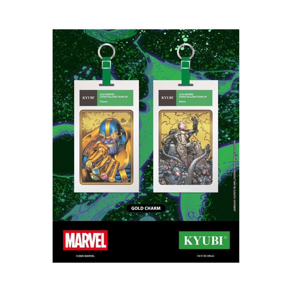 Kyubi Card Charm Collection MARVEL Super Villains Team Up (1 pack)