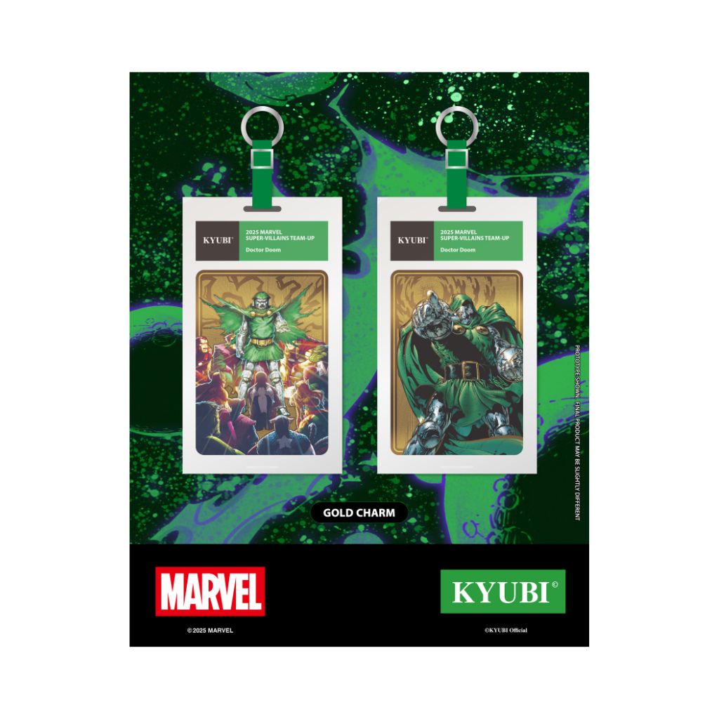 Kyubi Card Charm Collection MARVEL Super Villains Team Up (1 pack)