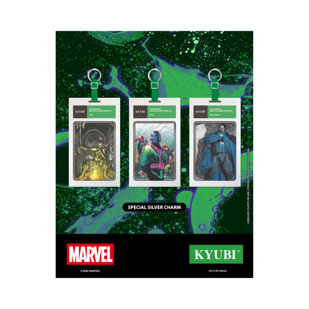 Kyubi Card Charm Collection MARVEL Super Villains Team Up (1 pack)