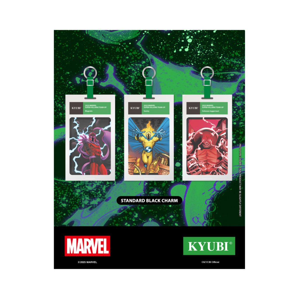Kyubi Card Charm Collection MARVEL Super Villains Team Up (1 pack)