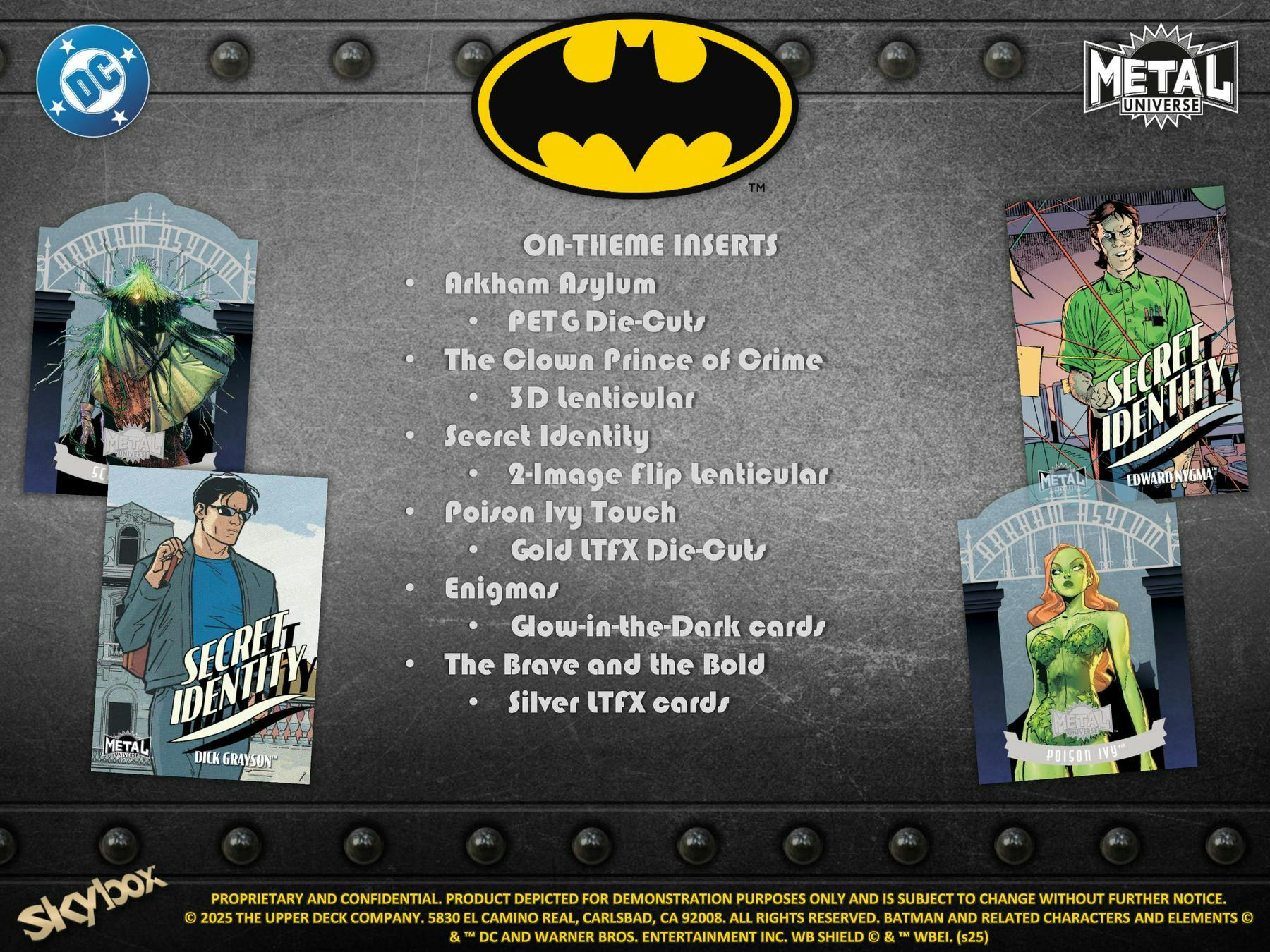 2025 Upper Deck Batman Skybox Metal Universe Hobby Box (12 packs)