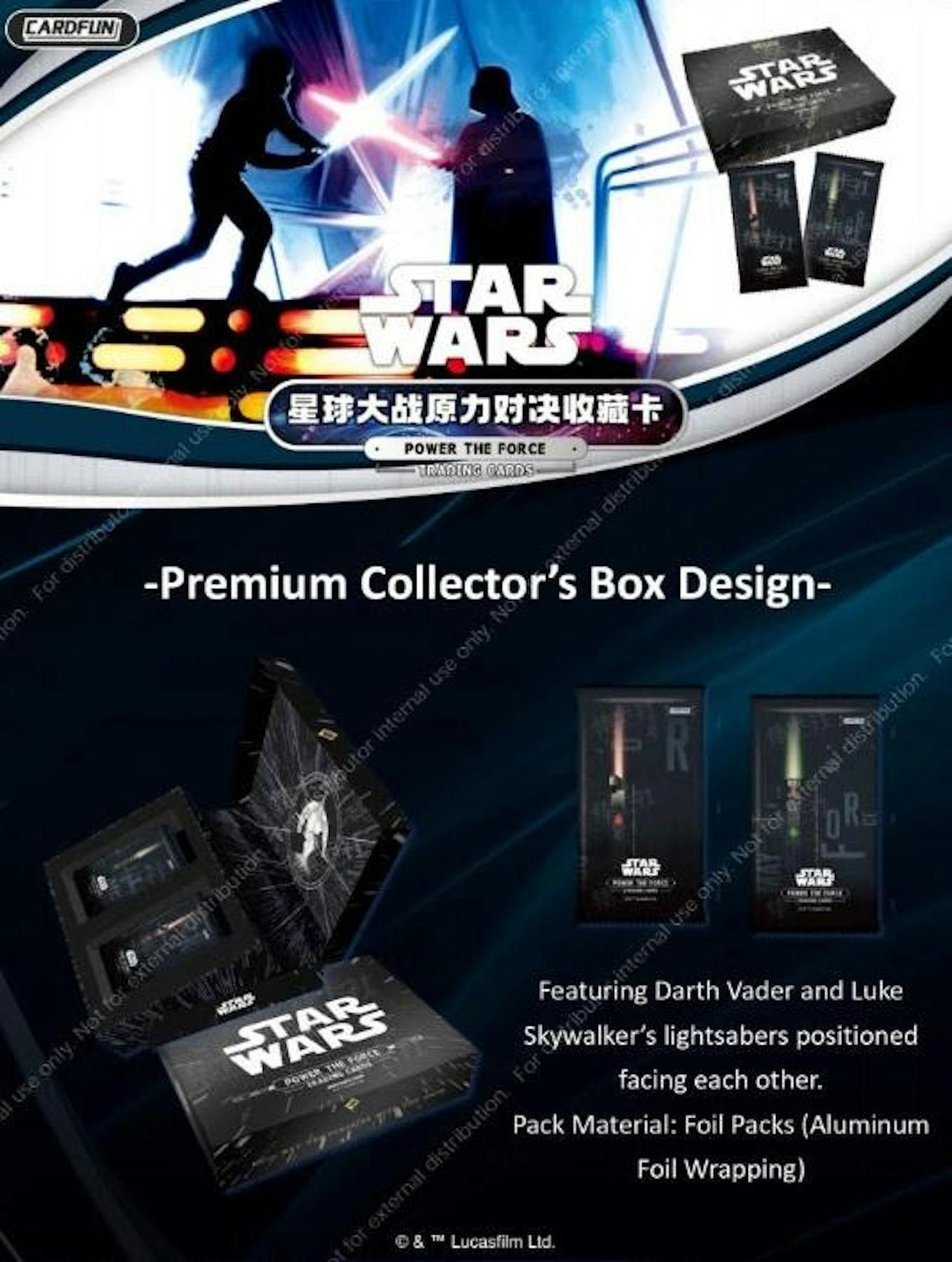 Card Fun STAR WARS Power the Force Hobby Box (10 packs)