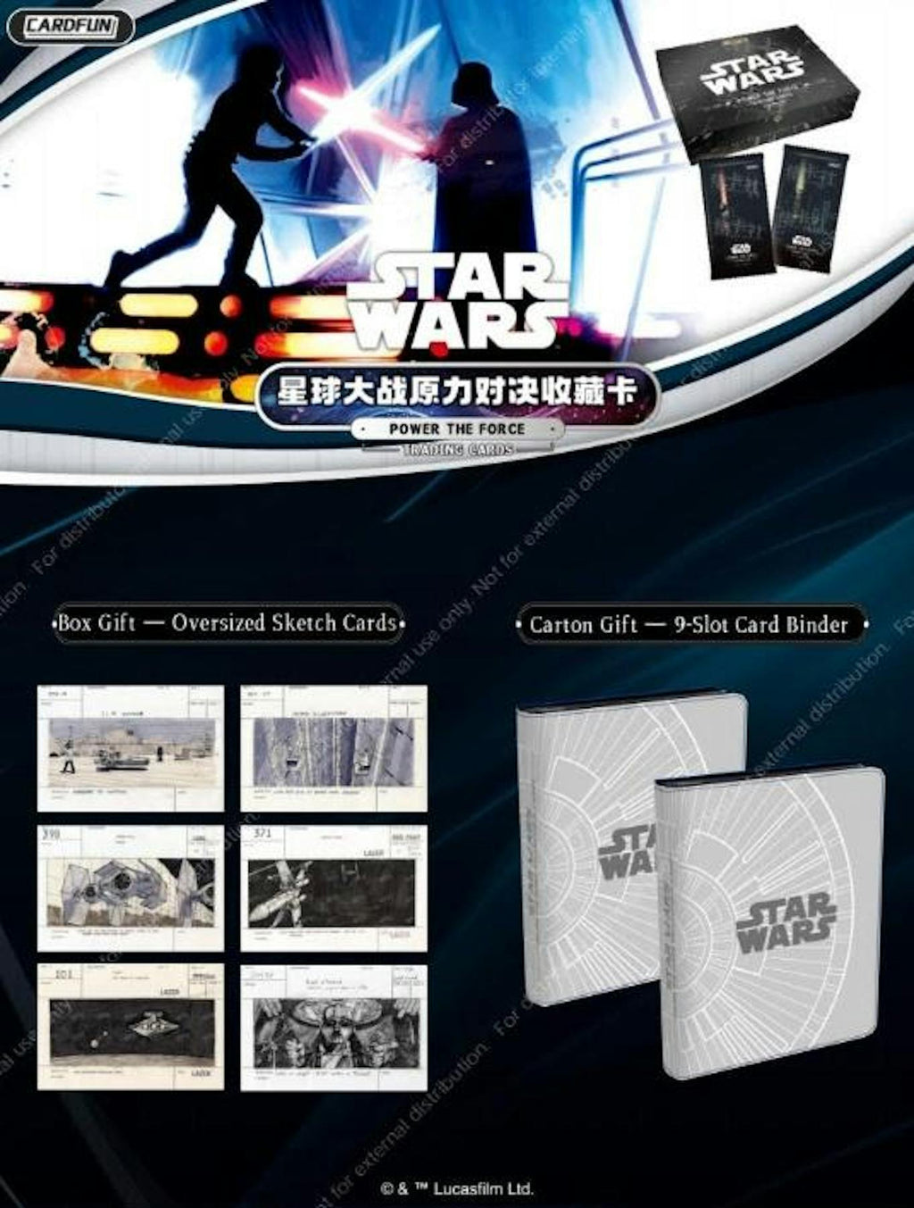 Card Fun STAR WARS Power the Force Hobby Box (10 packs)