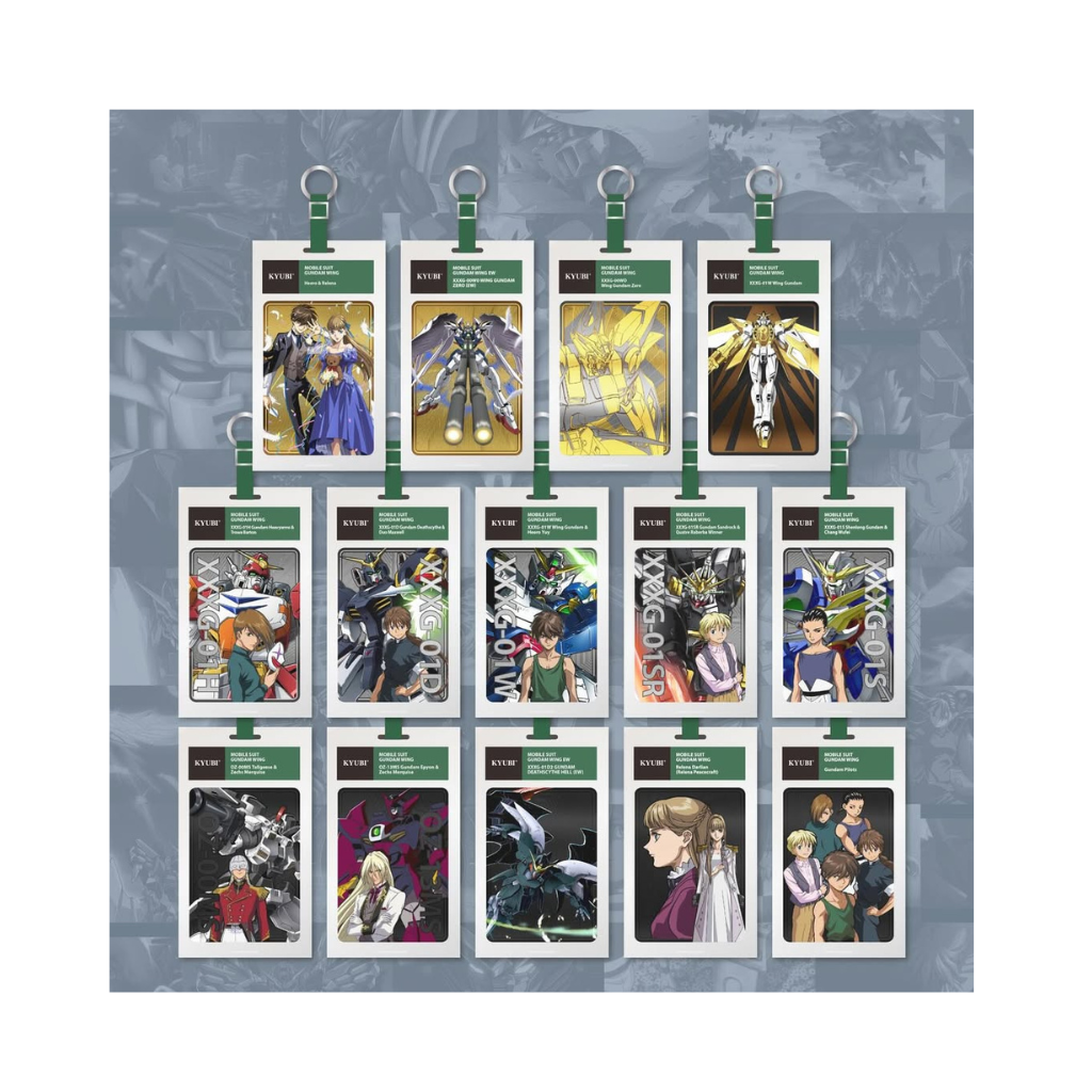Kyubi Card Charm Collection 30th Gundam Wing Series (1 pack)