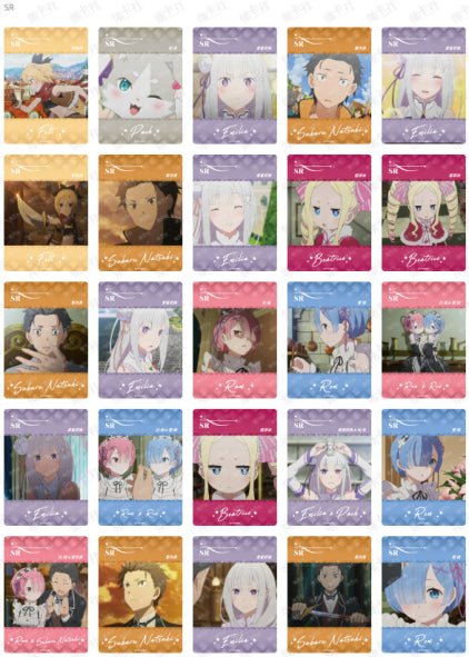 Card Fun Re:Zero - Starting Life In A Different World (10 packs) - Rapp Collect