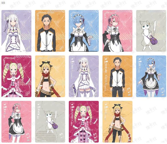 Card Fun Re:Zero - Starting Life In A Different World (10 packs) - Rapp Collect