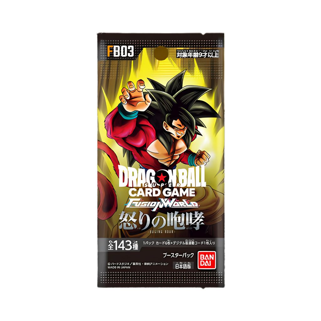 Dragon Ball Super CG Fusion World FB03 Raging Roar Booster Box (24 Packungen)