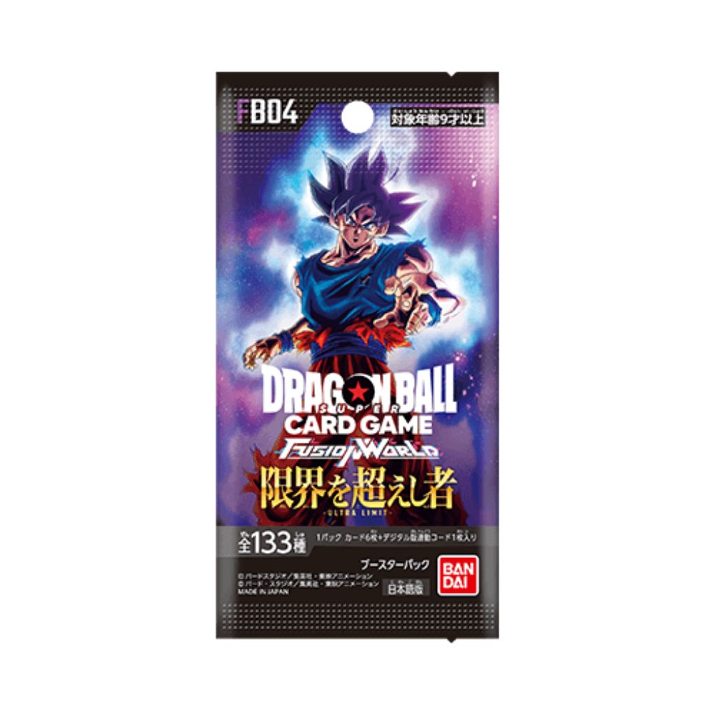 Dragon Ball Super CG Fusion World FB04 One Who Exceeds The Limit Booster Box (24 packs)