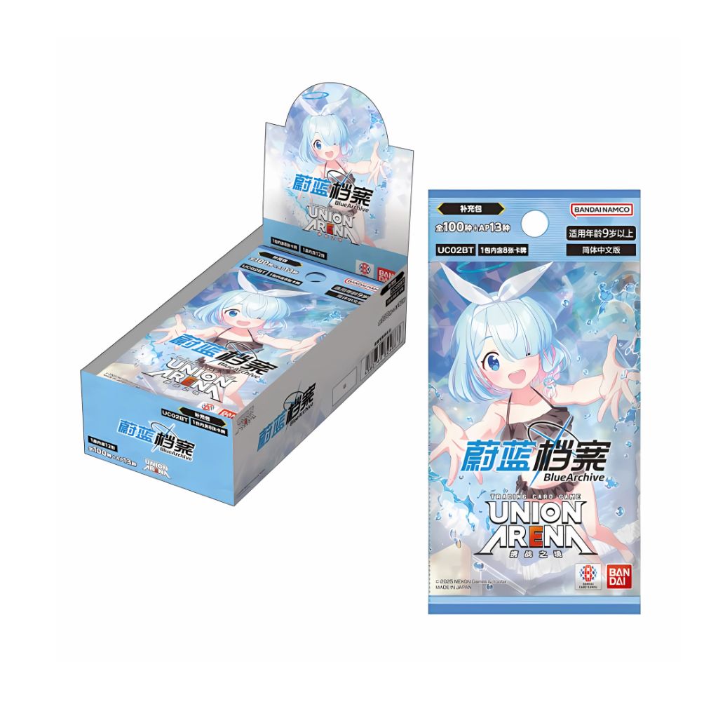 Boîte de boosters Union Arena UC02 Blue Archive (12 packs, chinois simplifié)