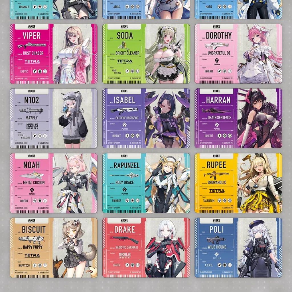 Nikke Cards Rapi Sign Goddess of Victory: Nikke Metal Card Collection (5 packs) – Rapp Collect