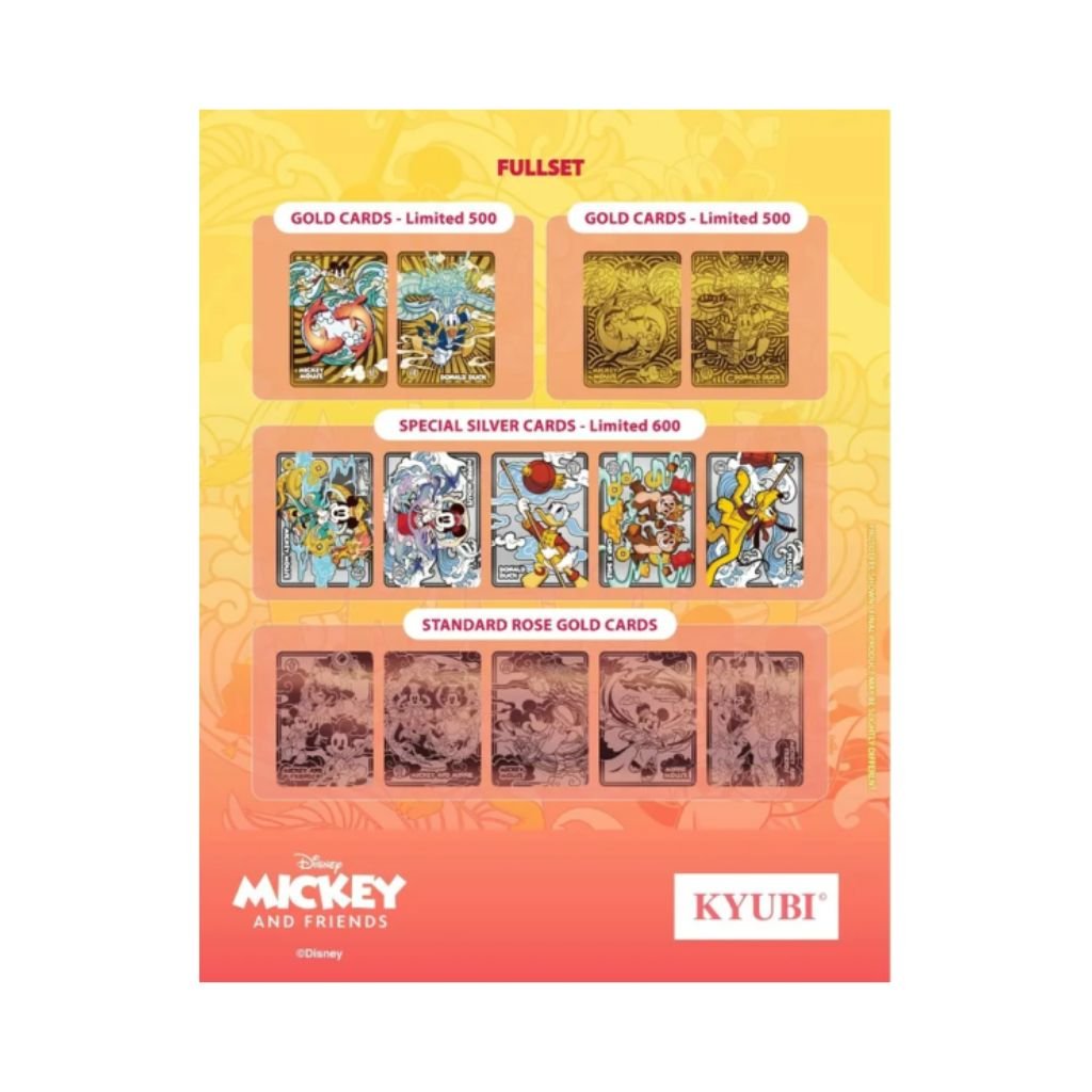 Kyubi Card Charm Collection Mickey and Friends (5 packs) - Rapp Collect