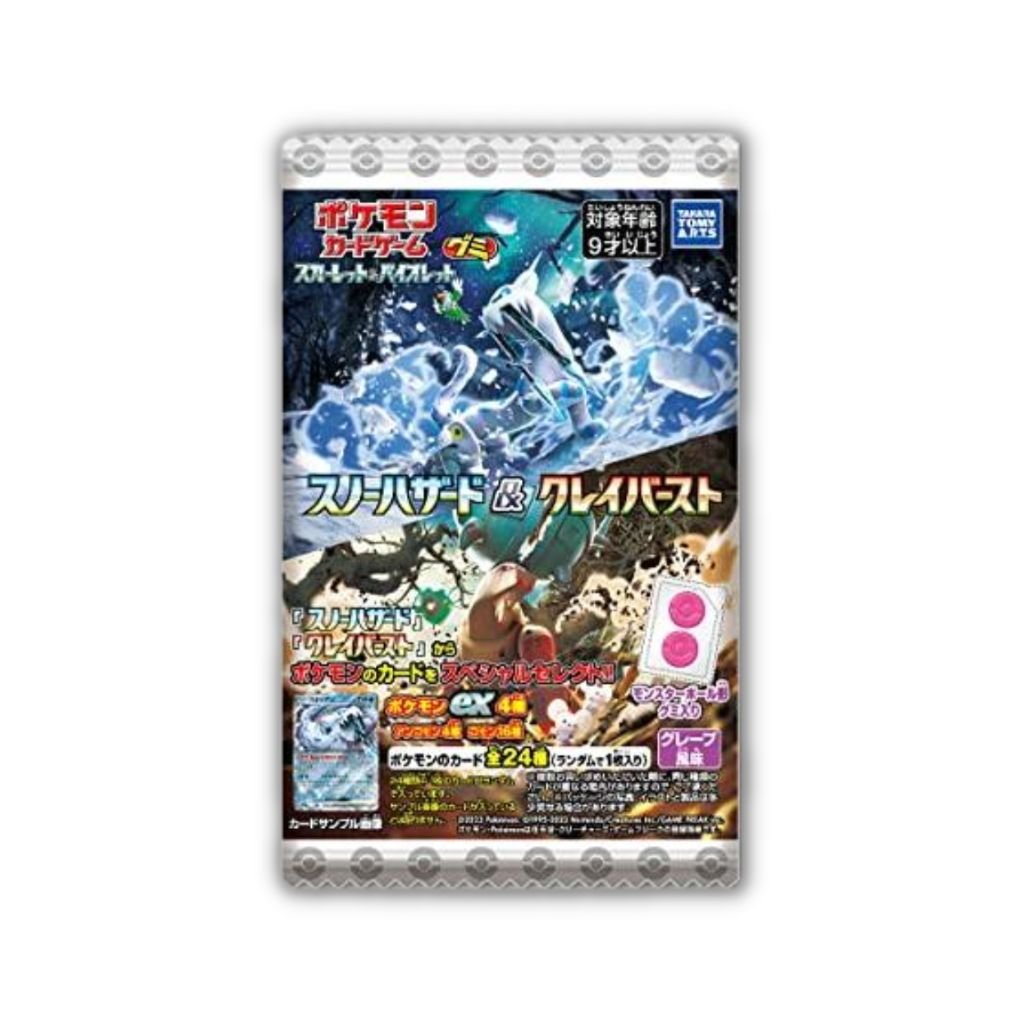 Pokemon Card Scarlet & Violet Gummy Snow Hazard & Clay Burst - Rapp Collect