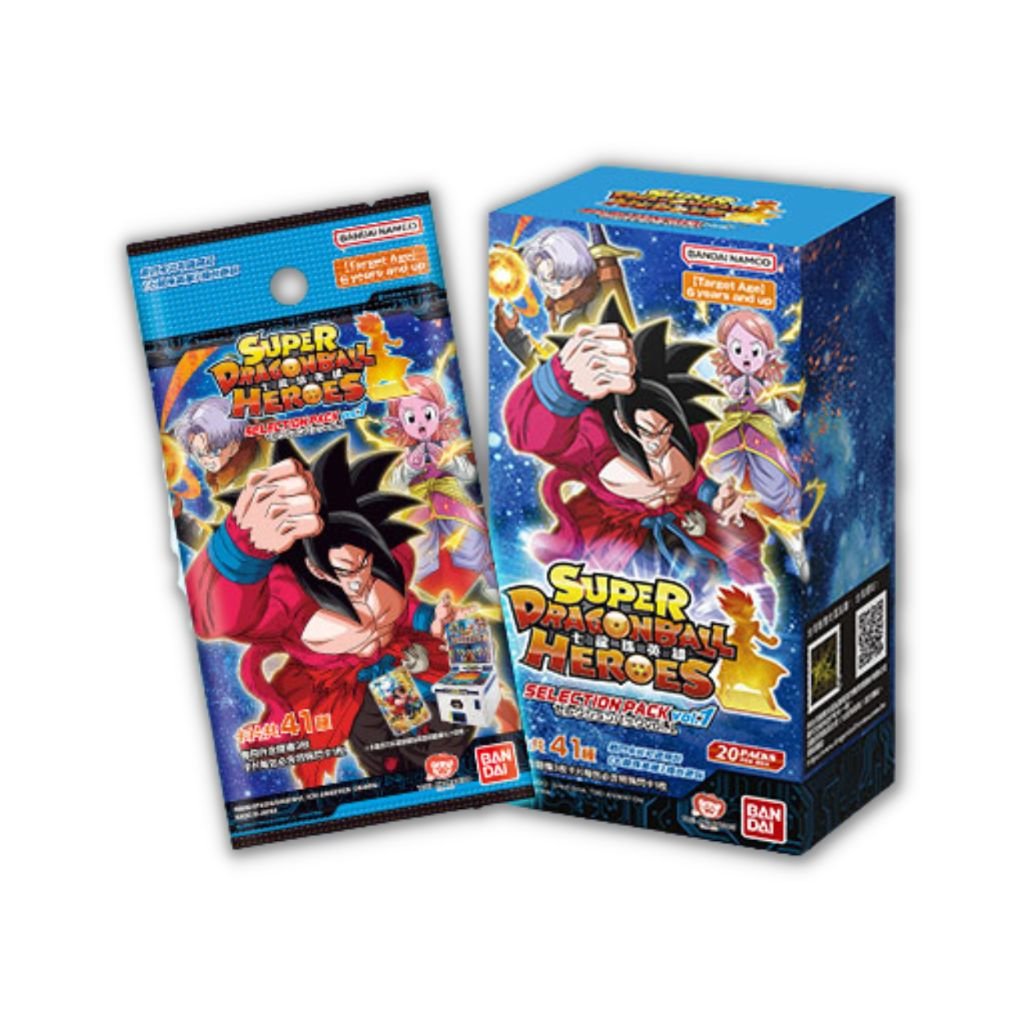 Super Dragon Ball Heroes Selection Pack 1 Booster Box (20 packs) Super Dragon Ball Heroes Selection Pack 1 Booster Box (20 packs)