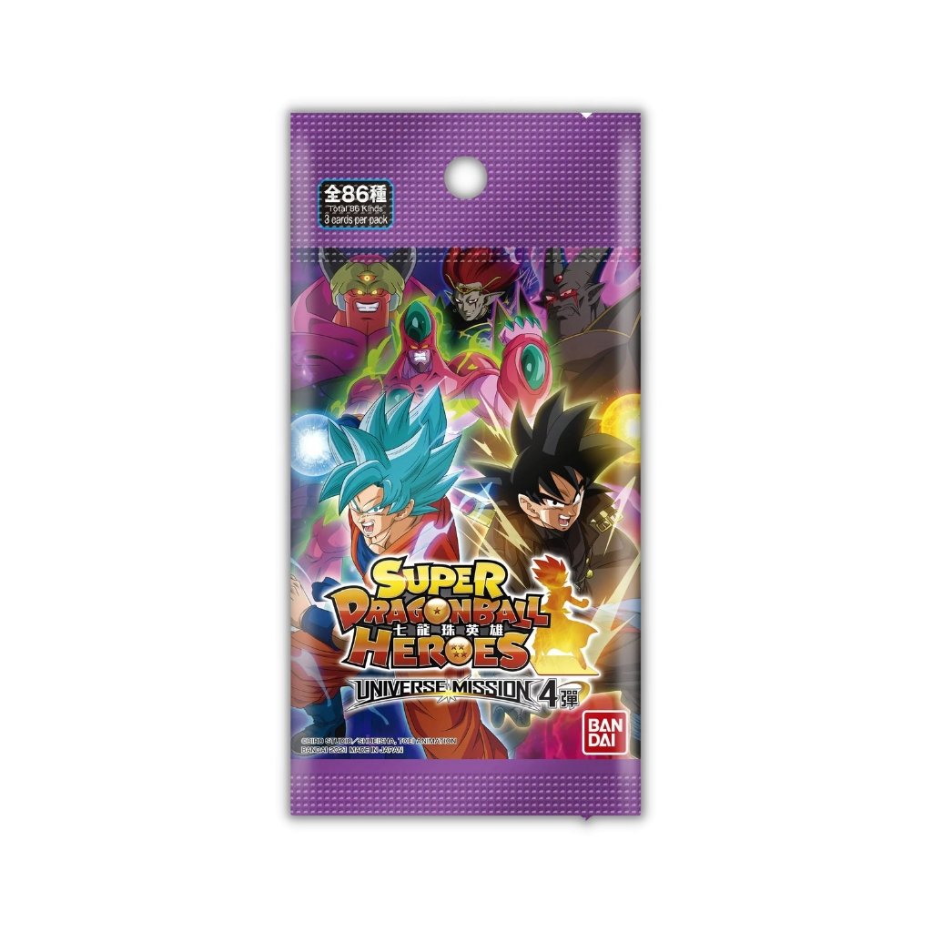 Super Dragon Ball Heroes Universe Mission 4 Booster Pack - Rapp Collect