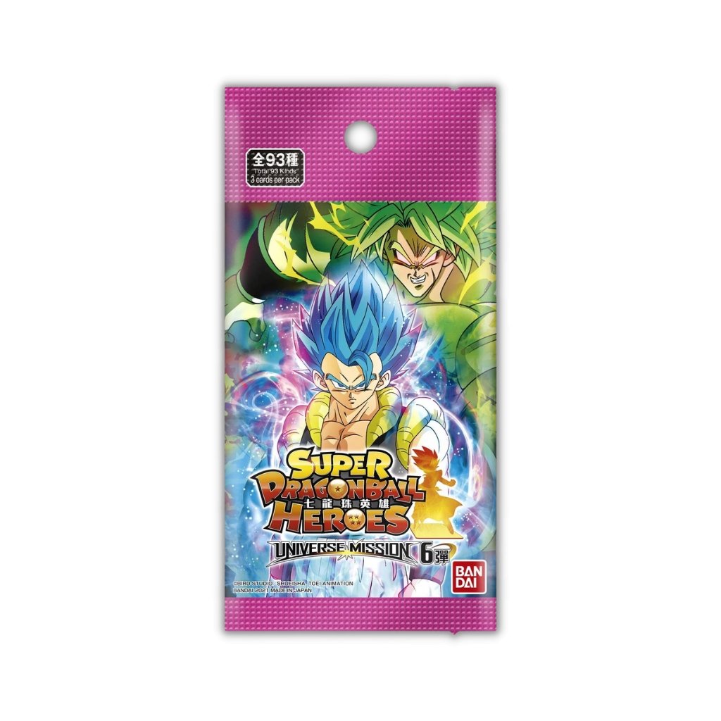 Super Dragon Ball Heroes Universe Mission 6 Booster Pack - Rapp Collect