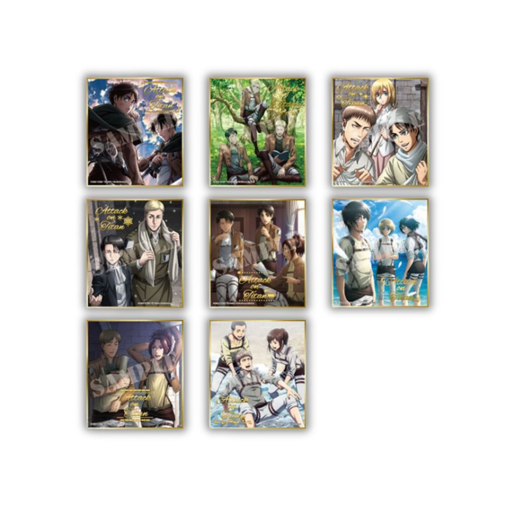 TV Anime Attack on Titan Visual Shikishi Collection (2 packs) - Rapp Collect
